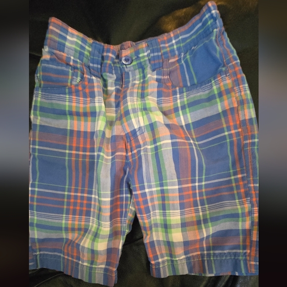 Chams Plaid Multicolor Boys Long Board Shorts Sz3t - Picture 2 of 7
